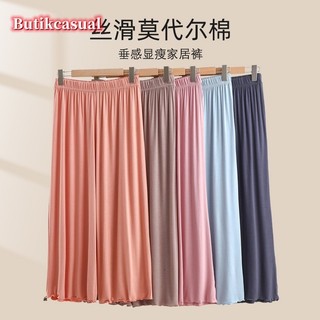 Quần mỏng dành cho phụ nữ, phù hợp làm đồ ngủ mùa hè với thiết kế dáng rộng và size lớn
