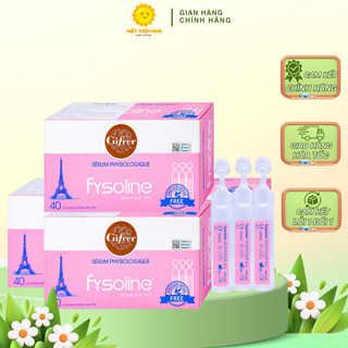 Nước muối sinh lý Fysoline Pháp 0,9%, vệ sinh mắt, mũi, miệng cho bé