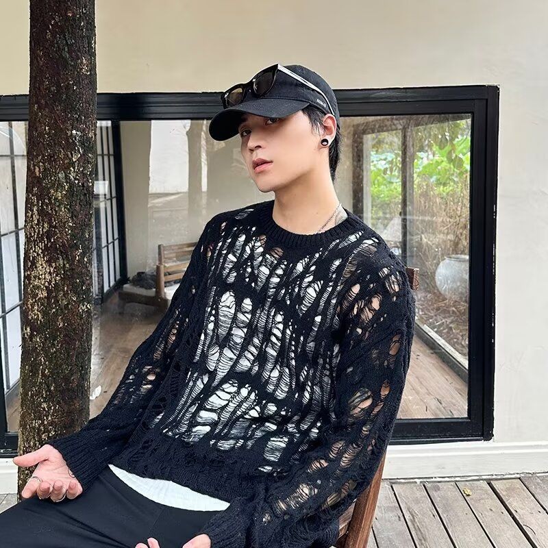 Bonnie Cathy Áo len dáng rộng phù hợp mặc hàng ngày mùa thu đông