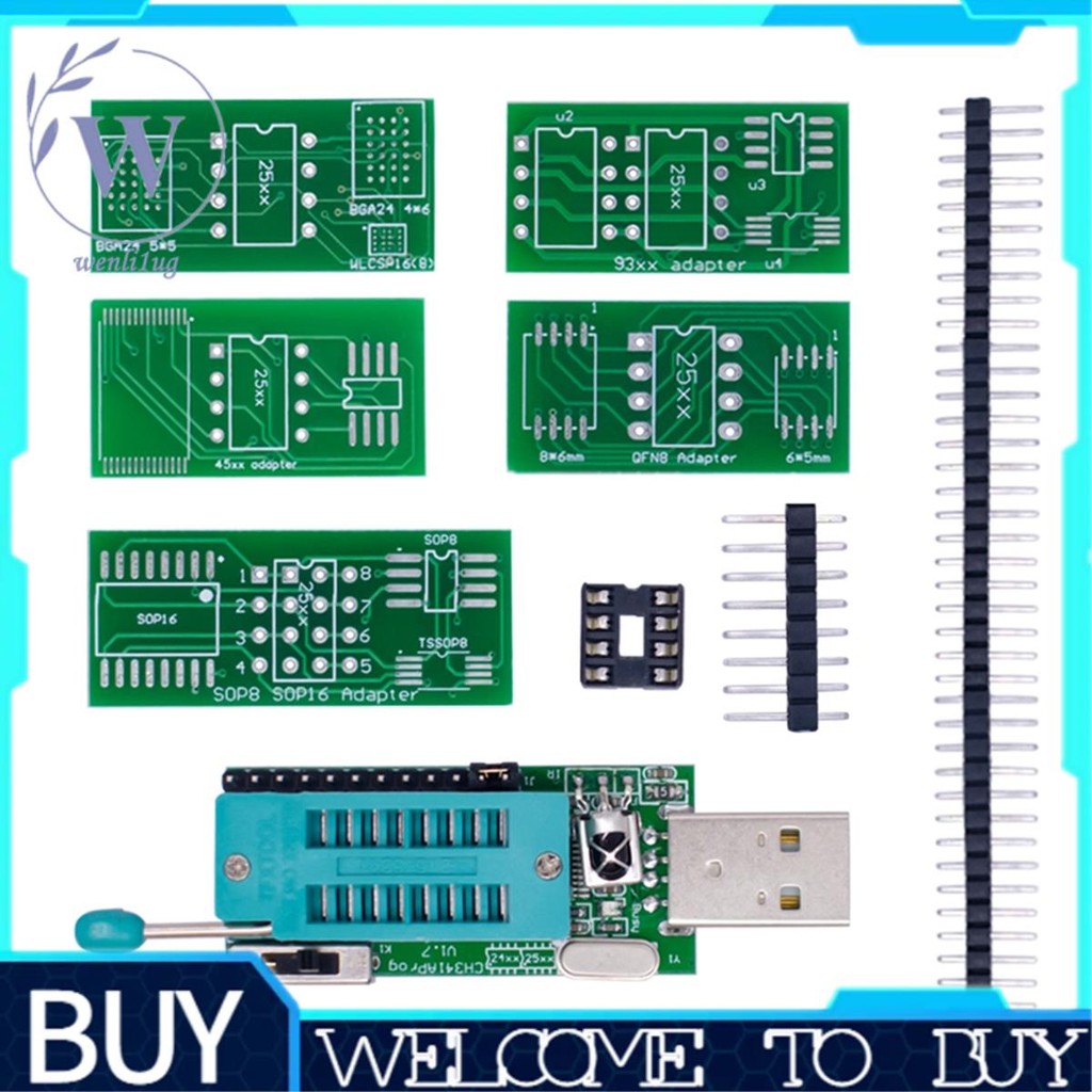 CH341A Lập Trình Viên V1.7 1.8V Dịch Chuyển Cấp W25Q64FW W25Q128FW Gd25LQ64