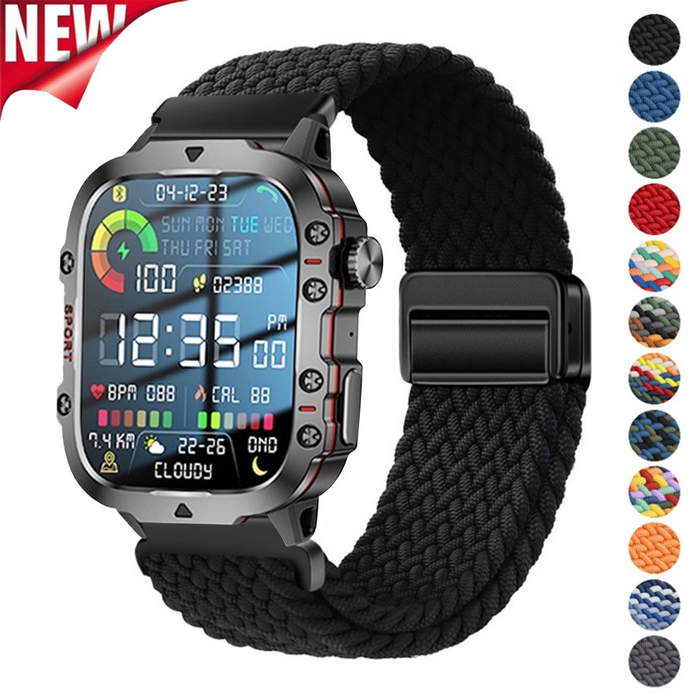 20 22mm Dây Đeo Cho Aolon tetra R4 / S3 / S2 Dây Đeo Thể Thao Vòng Nylon Từ Tính Cho Aolon Navi R4 /