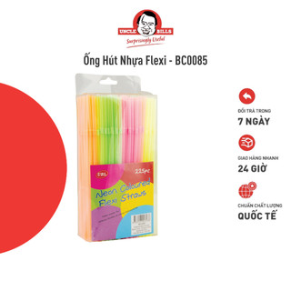Ống hút nhựa flexi uncle bills nhiều màu an toàn tiện lợi dễ sử dụng - bc0085