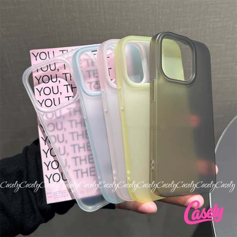 Ốp Lưng Cho IPhone 17 16 14 18 12 15 11 Pro Max 16 15 14 6 6s 7 8 Plus X XS Max XR SE 2020 Màu Thạch Mùa Hè Ốp Lưng Nhám