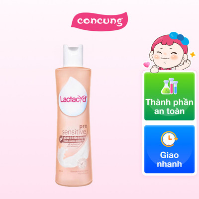 Dung Dịch Vệ Sinh Phụ Nữ Lactacyd PRO SENSITIVE dịu nhẹ 250ml