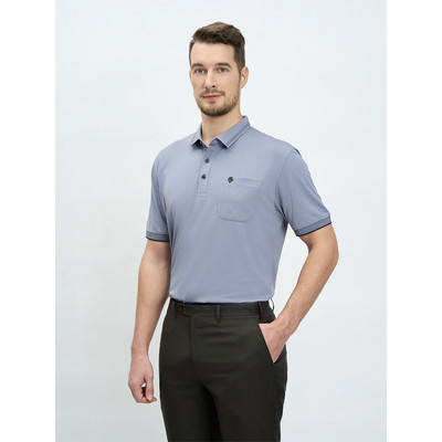 Áo thun Polo có túi SAN SCIARO vải visco phom regular SS00000049