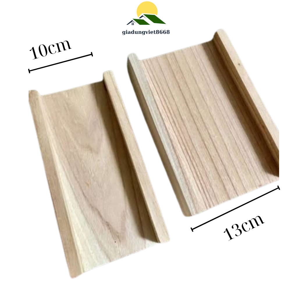 Combo 2 Khuôn Gỗ Cuốn Nem,Giò Chả ,Nem Rán – Khuôn Cuốn Nem Bằng Gỗ Tự (Size 10 Và 13cm)