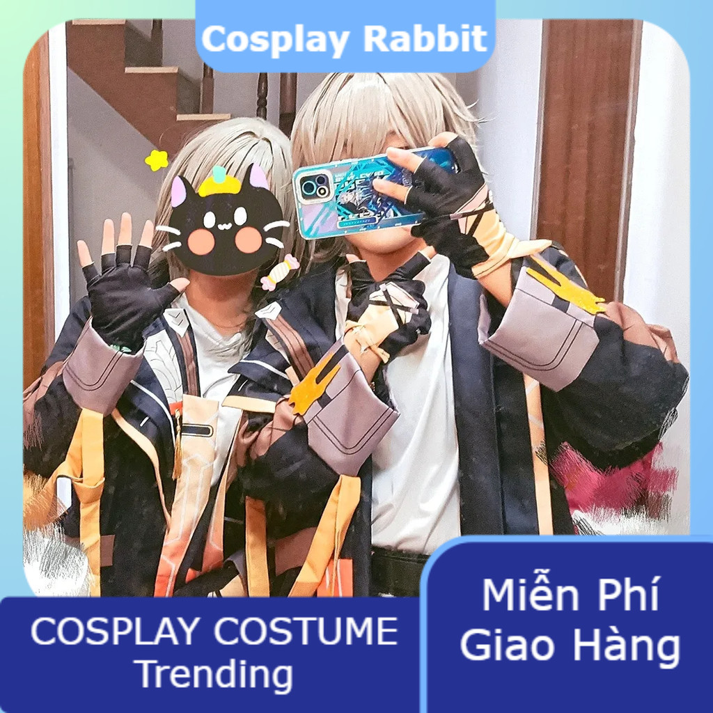 Honkai Star Rail – Cosplay Trailblazer Caelus STEILLE – Full Set Trang Phục Kèm Tóc Giả & Giày