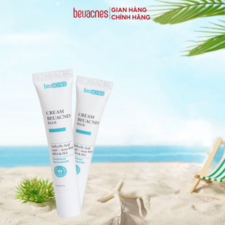  Kem giảm mụn nhanh 24h BEUACNES PLUS mụn trứng cá chiết xuất rau má  mờ thâm mụn15g 