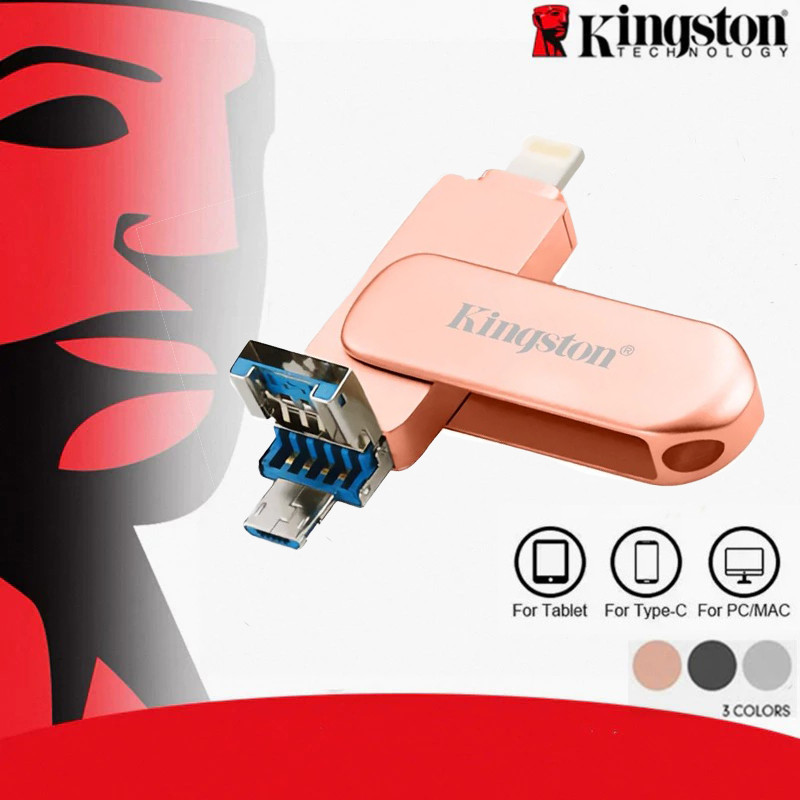 Ổ đĩa Flash 3 trong 1 Otg Pendrive 2TB 1TB Type C 512GB Usb Pendrive cho iPhone Storage Pendrive - c