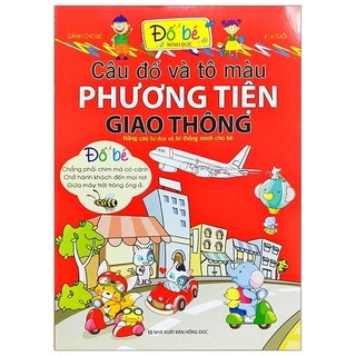 Sách - câu đố và tô màu phương tiện giao thông
