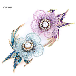 Cminyp 1 Kim Cương Giả Thổ Cẩm Cho Nữ Men Chim Pin Con Công Thời Trang Thổ Cẩm Quà Tặng XHG