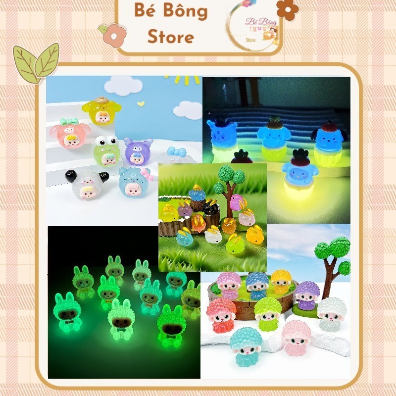 Charm Dạ Quang, Phát Sáng Trong Tối Nhiều Mẫu, giao màu ngẫu nhiên (1pcs) – link 2