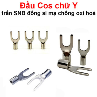 Đầu Cos chữ Y trần SNB đồng si mạ chống oxi hoá