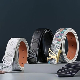 Thắt Lưng lv Nam Phong Cách Mới Thời Trang Phù Hợp Với Da Thật Punk Chữ Kinh Doanh Khóa Mịn Quần Jean Hợp Thời Trang Influencer Cùng Phong Cách