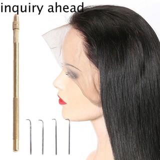 Bộ 5 Kim Móc Nối Tóc Giả Cán Đồng Bền Bỉ Cho Người Mới Bắt Đầu