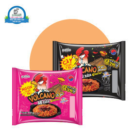THÙNG 24 GÓI MÌ XÀO PALDO KORENO VOLCANO Vị Gà Phô Mai, Vị Gà GÓI 118G