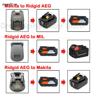 Bộ Chuyển Đổi Pin Cho Makita Sang Ridgid AEG ,For Ridgid / AEG Sang Milwaukee ,For Ridgid / AEG To Makita