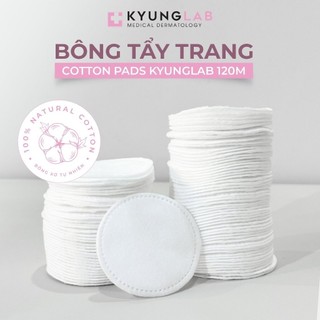 BÔNG TẨY TRANG COTTON PADS KYUNGLAB 120M (Hàng Công Ty)