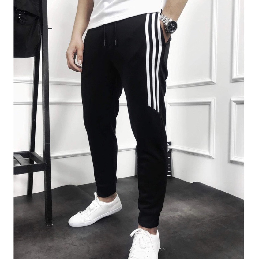 Quần Thể Thao Nam 3 Sọc Quần Nam Thu Đông Co Giãn Ống Suông ,Ống Côn