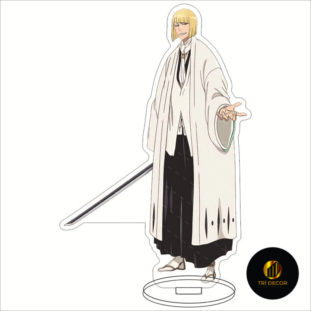 Móc Khoá, Standee, Tranh Kính Mô BLEACH Kurosaki Ichigo Hirako Shinji Zaraki Kenpachi Trang Trí Bàn 