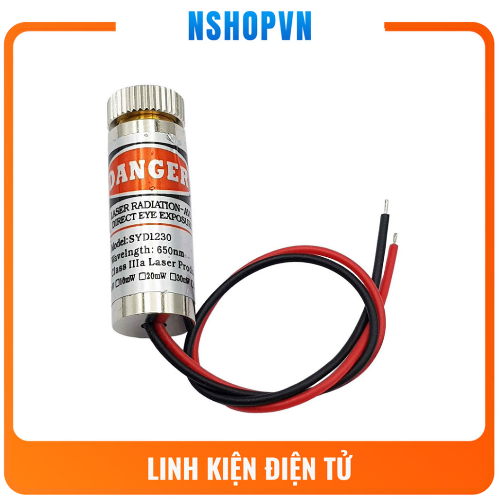 Laser 5mW Đỏ ( chấm đỏ/ tia 1 vạch ngang)