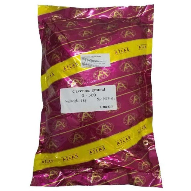 Bột Ớt Cayenne Ground Atlas Garden, Gói 1kg