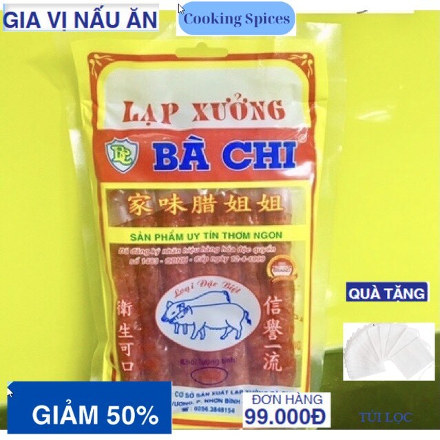 Lạp Xưởng sấy Khô hiệu Bà Chị 250gr