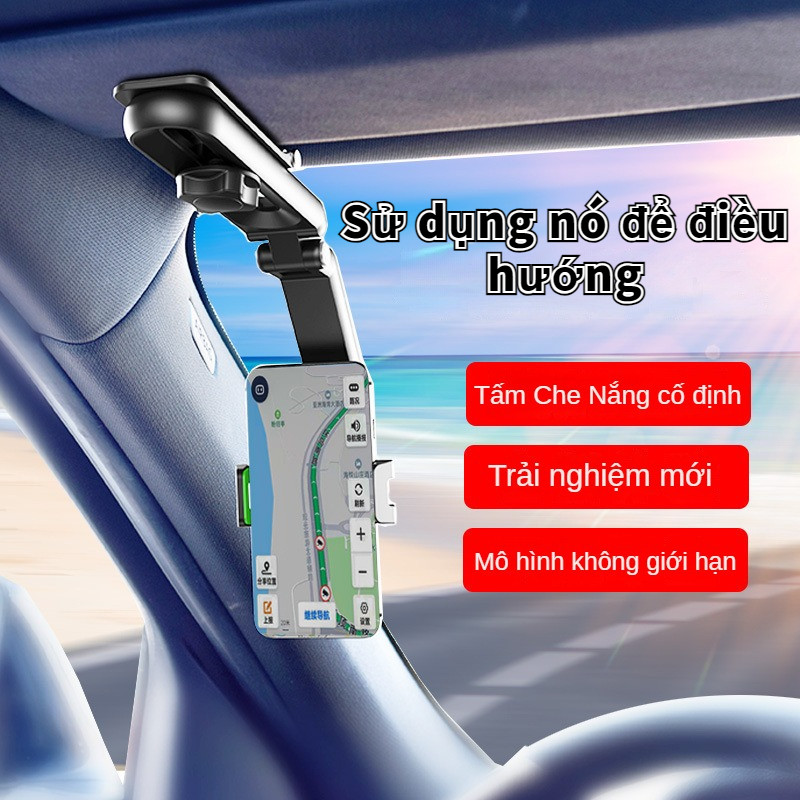Tấm che nắng đa chức năng điều hướng ô tô Giá đỡ điện thoại di động hỗ trợ ô tô đa năng xem trực tiếp giá đỡ điện thoại di động trên ô tô