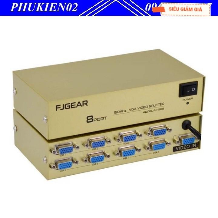 Bộ chia tín hiệu VGA FJGEAR 1 ra 8 FJ-2008