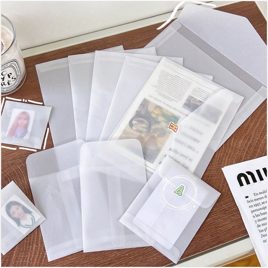 Giấy axit sunfuric phong bì nhỏ bán trong suốt, phong bì mờ bao bì phong bì nhỏ, phong bì trong suốt
