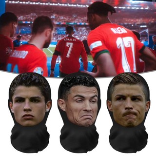 Ngôi sao bóng đá ngộ nghĩnh Neymar Ronaldo Người nổi tiếng Mặt nạ 3D Hiệu suất mặt Mũ đội đầu toàn mặt