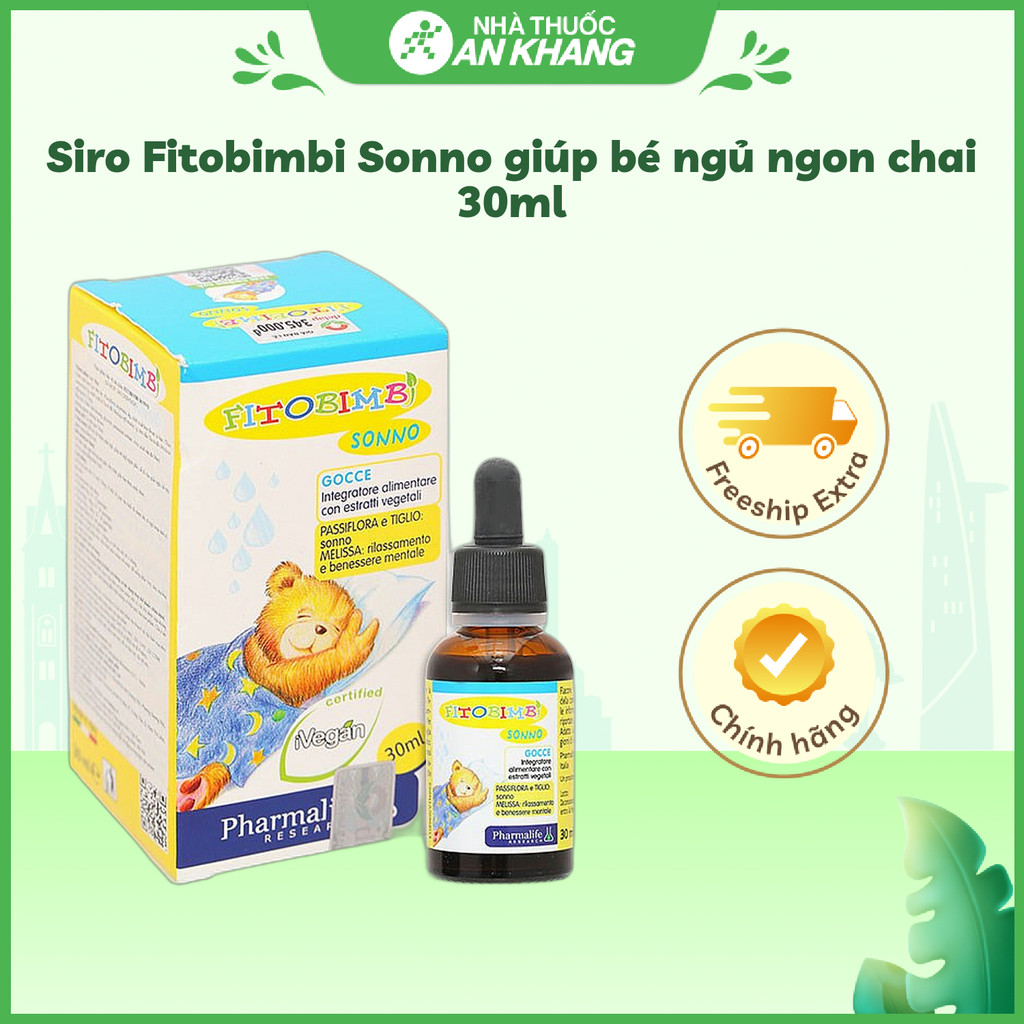 Siro Fitobimbi Sonno giúp bé ngủ ngon chai 30ml