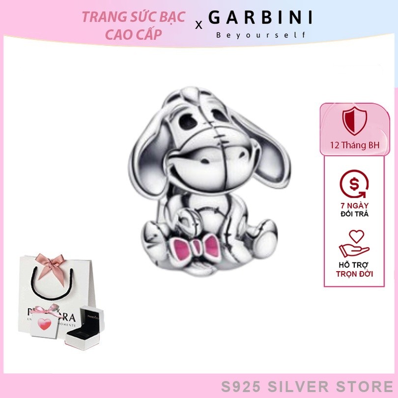 Charm Pan Disney Winnie the Pooh Eeyore Charm 1207 chú bò sữa Disney