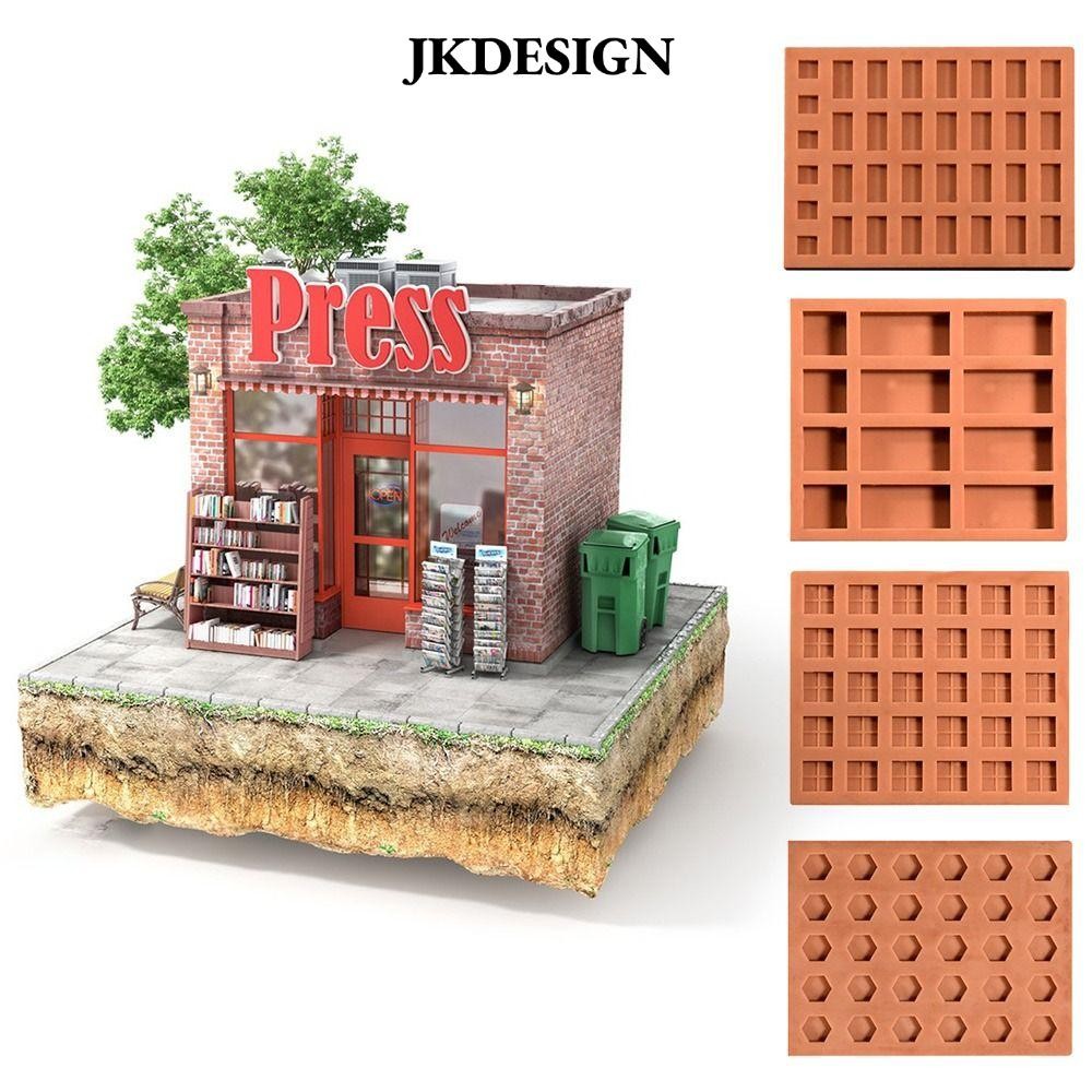 Khuôn mẫu gạch JKDESIGN, Vật liệu xây dựng Làm khuôn silicon gạch Mini, Dụng cụ gạch xây dựng nhà th