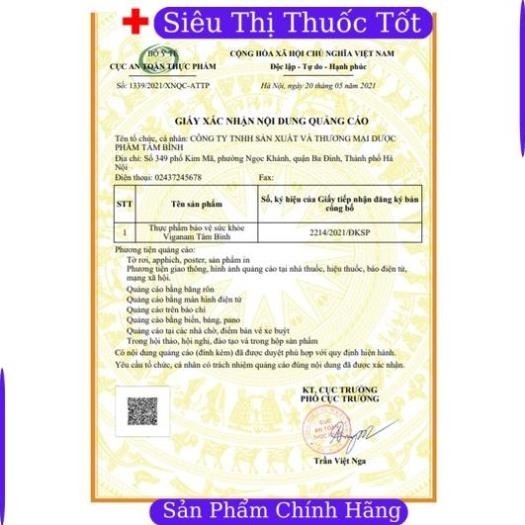 VIGANAM TÂM BÌNH – Hindgra  Hỗ trợ bổ thận tráng dương,  giảm tiểu đêm do thận yếu (60 Viên) (giao đúng sản phẩm)