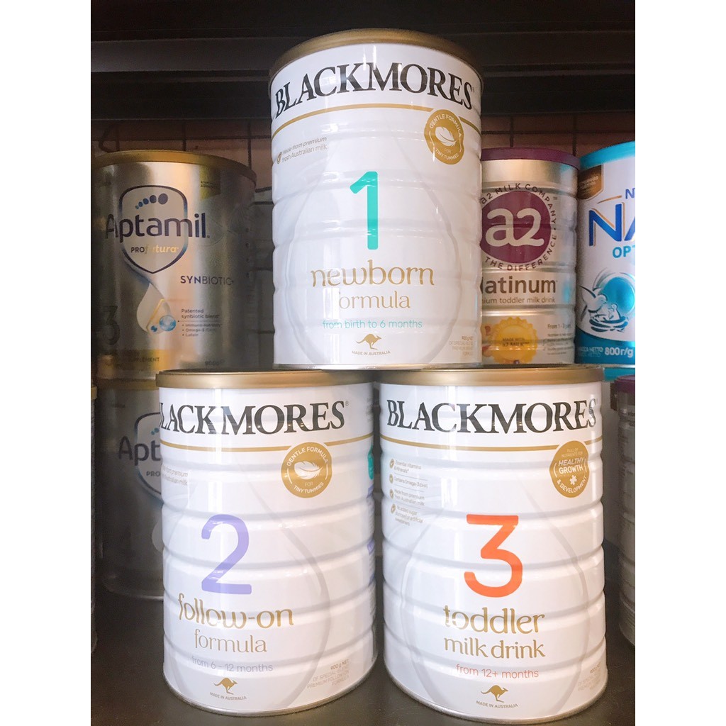 Sữa BLACKMORES Úc số 1 2 3 - Sữa Bột Công Thức 900g (Date xa tít).