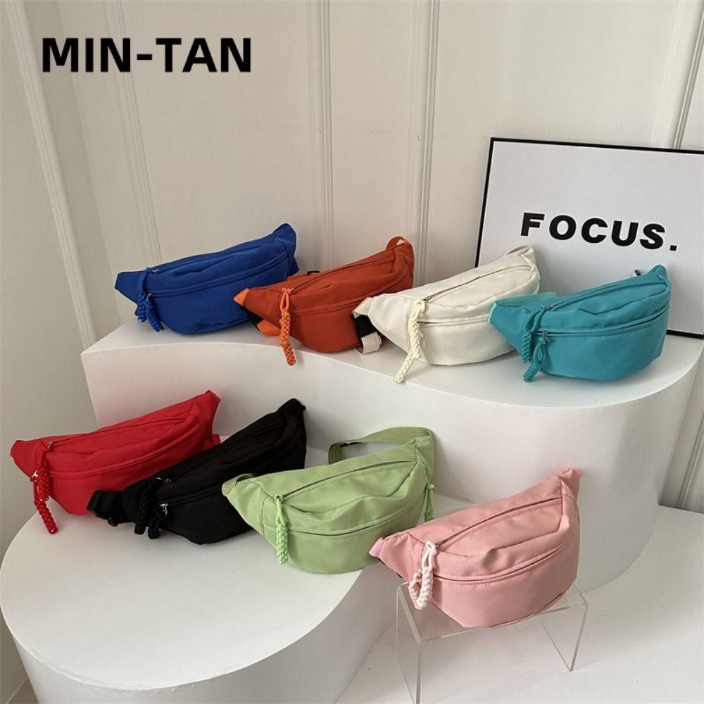 MIN-TAN Túi đeo chéo đa chức năng chống thấm nước bằng vải thể thao