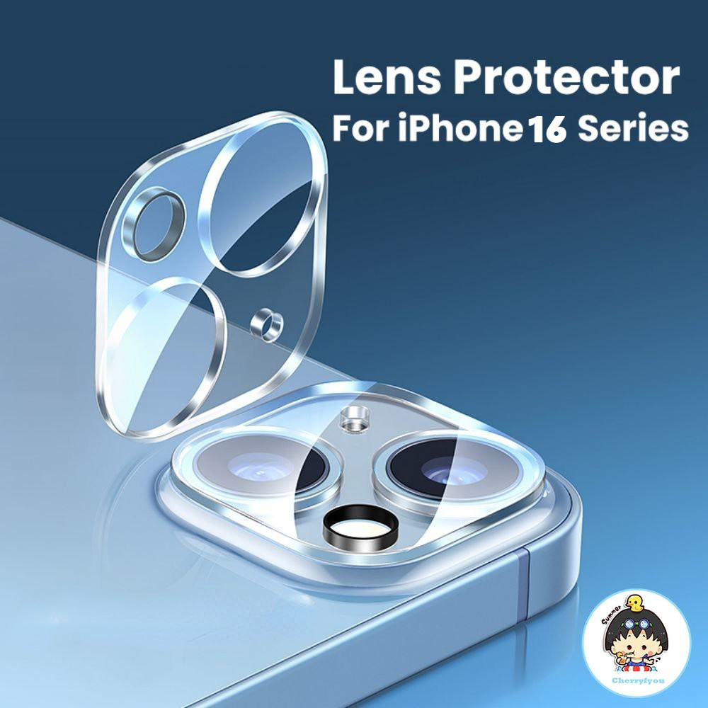 Bảo Vệ Ống Kính Máy Ảnh Cho Iphone 16 15 14 13 12 11 Pro Max X Xr Xs Max 7 8 Plus Full - Frame Ống Kính Phim Trong Suốt Bảo Vệ Camera Kính