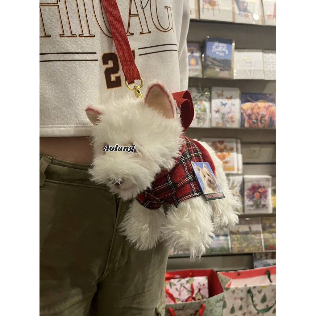 Aolang Puppy Doll Túi xách nữ Mềm mại dễ thương đáng yêu Thiết kế Niche phong cách phương Tây Túi đeo chéo nữ