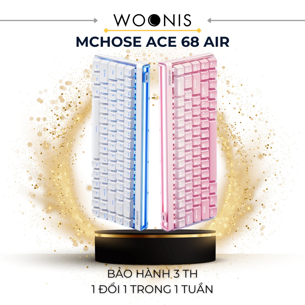 Mchose Ace 68 Air Pro | Bàn Phím Phím Từ Tính Chuyên Game 8K Hz, Độ Trễ 0.1ms, RGB 16.8 Triệu Màu