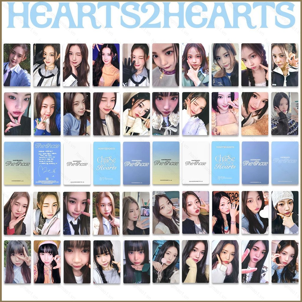 HK1 5 Cái / bộ Hearts2Hearts JIWOO LOMO Card H2H The Chase Album Bưu Thiếp Bộ Sưu Tập Ngôi Sao Ngoại