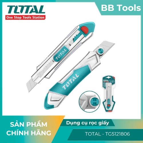 Dụng cụ rọc giấy 18mm Total TG5121806, Kích thước 100mm x 18mm