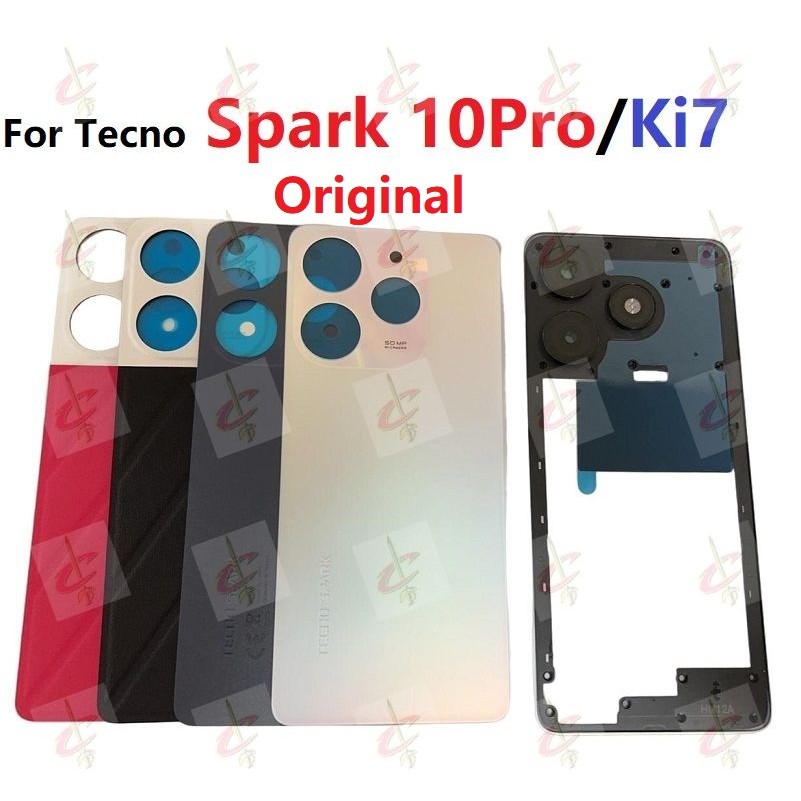 Vỏ Bộ  Nắp lưng Thay Thế Cho Khung giữa  Tecno Spark 10 Pro Ki7