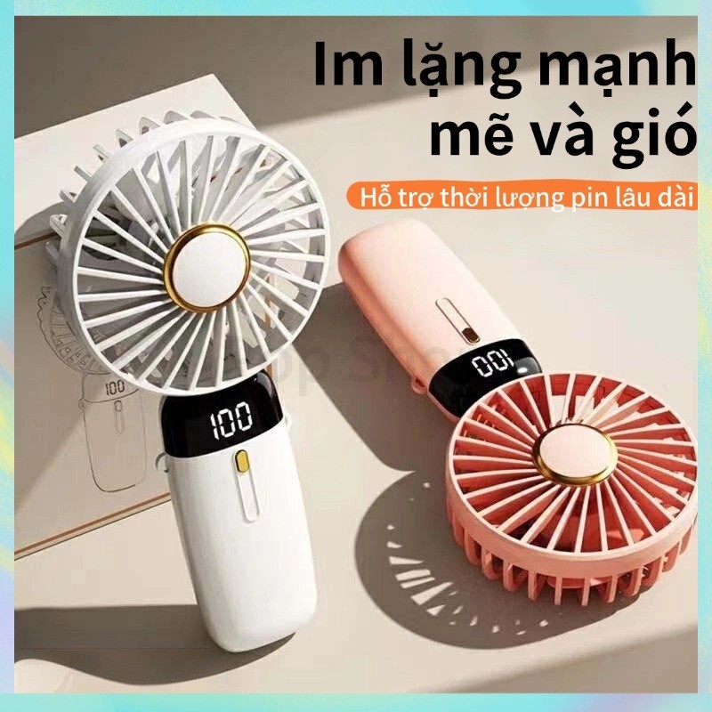 🫧 POP 🫧 Quạt Cầm Tay Sạc Quạt Tích Điện Quạt Mini Quạt Để Bàn Nhanh Quạt Mini Văn Phòng Turbo Jet