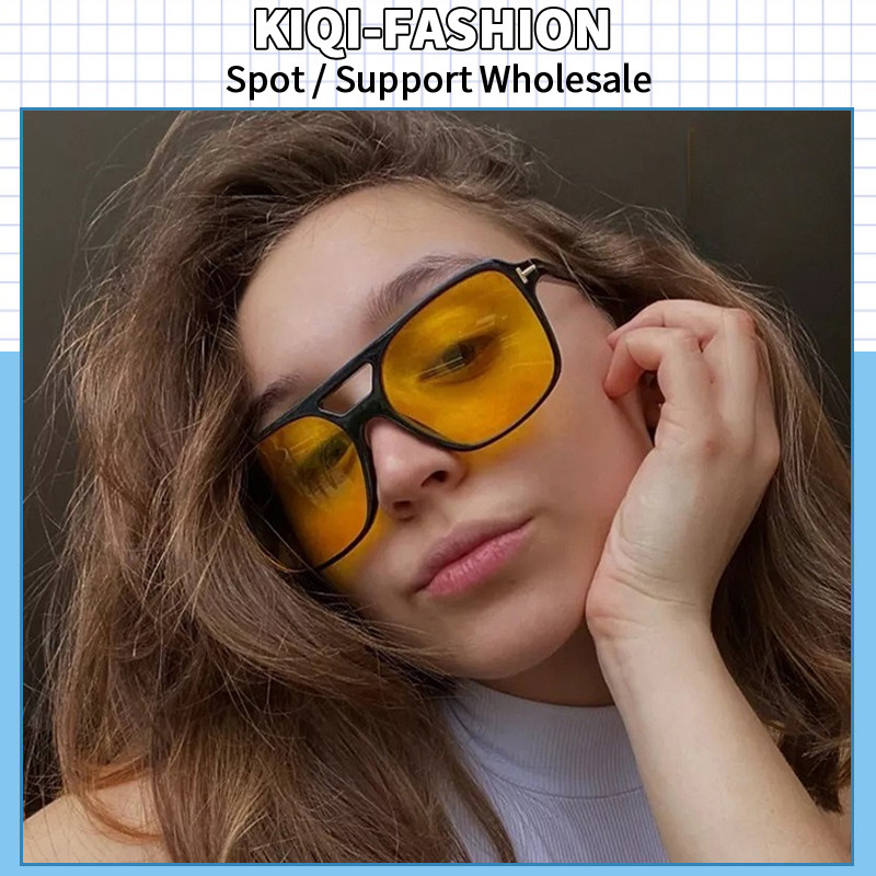 (KIQI-FASHION) Kính Râm Khung Lớn Cổ Điển theo Xu Hướng Thời Trang Mới Nhất từ Instagram