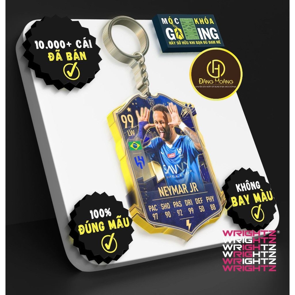 Móc Khóa Neymar Jr - Móc Khoá GAMING WrightZ