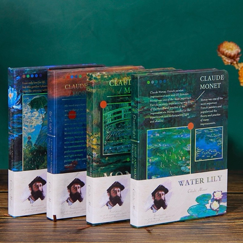 Sổ tay claude monet trang trí tranh 114 trang