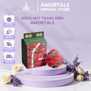 Bông Mút AMORTALS Họa Tiết Bông Hoa Chính Hãng Siêu Mềm Dễ Tán Kem Nền Mút Phấn Cao Cấp Dành Cho Nữ