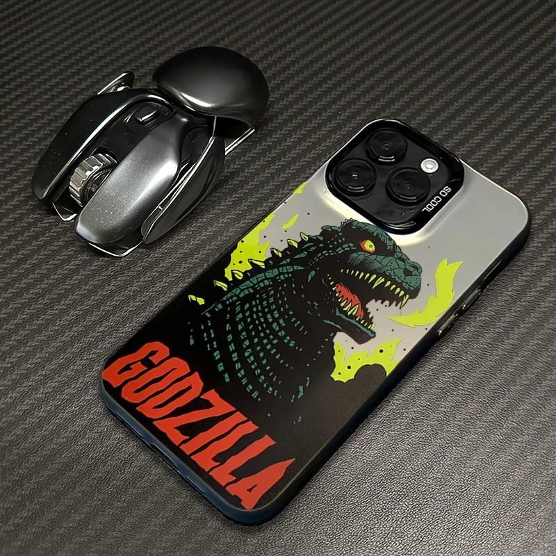 Ốp Điện Thoại Godzilla Đen iphone i16 Ốp Điện Thoại i15 Ốp Điện Thoại Apple Ốp Điện Thoại i11 Ốp Điệ