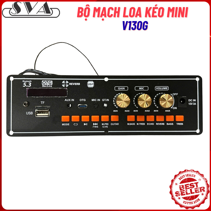 BỘ MẠCH LOA KÉO MINI V130G 30W